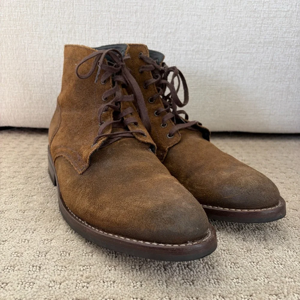 Thursday‎ Boot Company President Everyday Boots Mocha Suede Lace Up Men US 12
